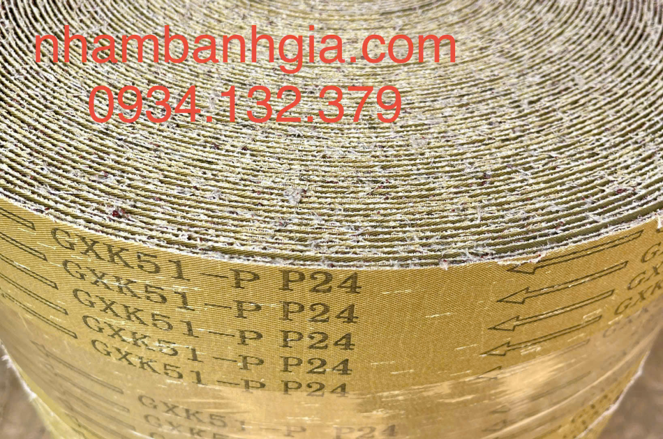 Nhám cuộn vải cứng GXK-51 cát 24, Nhám Cuộn cát 24#, Nhám cuộn 4